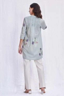 PATINE Powder Blue Pin Tuck Top -Echo Clohting Shop 16338 4