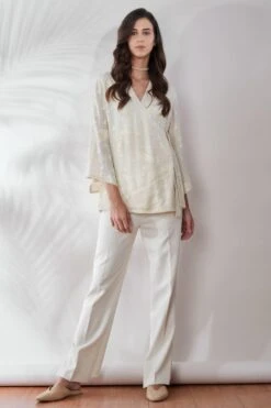 PATINE Ivory Classic Gara Wrap Top