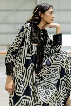 Pooja Keyur Orion Black Embellished Kaftan Set -Echo Clohting Shop 16623pk21 4