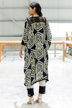 Pooja Keyur Orion Black Embellished Kaftan Set -Echo Clohting Shop 16623pk21 5