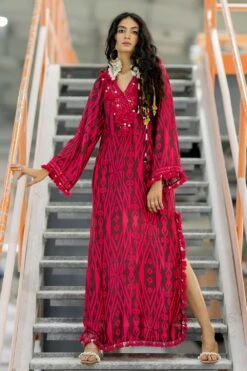 Pooja Keyur Rey Brown Kaftan Dress