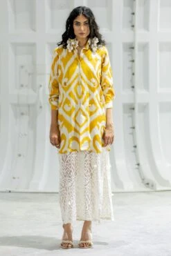 Pooja Keyur Amber Mustard Shirt