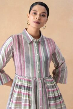 Vineet Rahul Nataliya Stripe Dress -Echo Clohting Shop 171123vr1 4