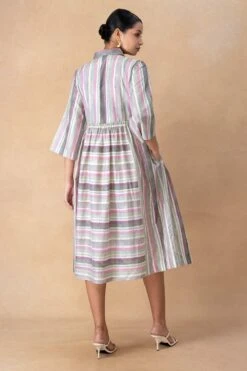 Vineet Rahul Nataliya Stripe Dress -Echo Clohting Shop 171123vr1 5