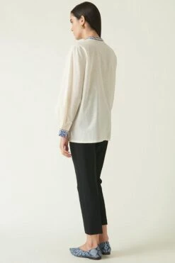 Payal Pratap Ivory Morotai Embroidered Top -Echo Clohting Shop 1711pp24 5