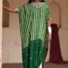 Avacara Parcha Green Kaftan Set