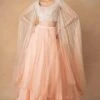 Ahilian Blush Floral Organza Lehenga Set