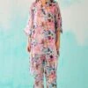 NORN Pink Floral Printed Short Kaftan