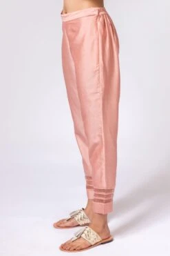 Chandrima Peach Chanderi Pants -Echo Clohting Shop 182chnd2 3