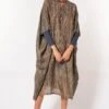 Divya Sheth Grey Hand-block Printed Kaftan