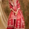 Simar Dugal Red Nakshi Embellished Sharara Set