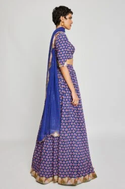 Aisha Rao Blue Trendcadis Embellished Lehenga Set -Echo Clohting Shop 18823ar3 3