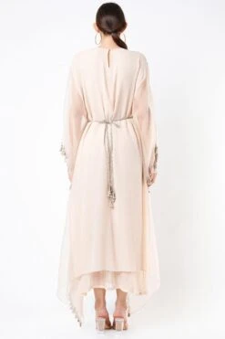 Payal Singhal Beige Embellished Kaftan -Echo Clohting Shop 1911pys17 3