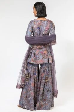 Aisha Rao Lilac Tropical Printed Sharara Set -Echo Clohting Shop 191ar9 5