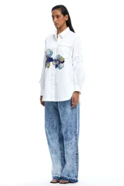 Kanika Goyal Label Aria Hand Embellished Shirt -Echo Clohting Shop 1923kgl2 3