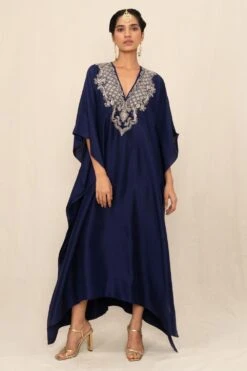 Jayanti Reddy Purple Zardosi Embroidered Kaftan