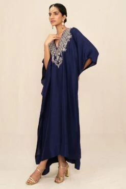 Jayanti Reddy Purple Zardosi Embroidered Kaftan -Echo Clohting Shop 19523jr2 3