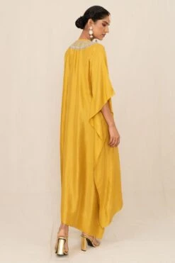 Jayanti Reddy Yellow Zardosi Embroidered Kaftan -Echo Clohting Shop 19523jr4 5