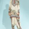 Rajdeep Ranawat Beige Draped Dhoti Pants