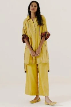 Sunira Designs Yellow Mool Ijar Pants