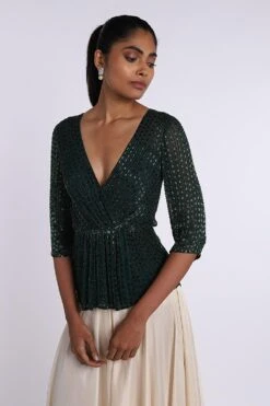 Sharnita Nandwana Green Kate Top