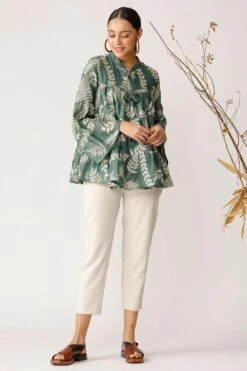 Payal Pratap Green Fern Top