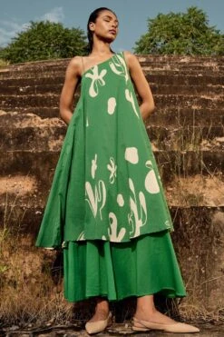 Khara Kapas Crest Dress