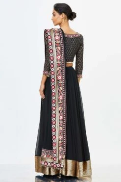 Nakul Sen Black Tribal Embroidered Lehenga Set -Echo Clohting Shop 2012nse 0093816 3