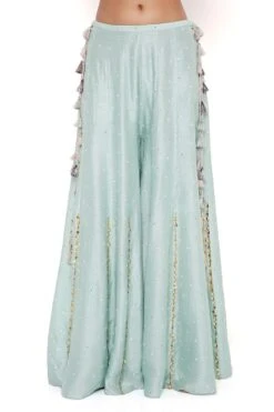 Payal Singhal Powder Blue Embroidered Sharara Set 10 Payal Singhal Powder Blue Embroidered Sharara Set -Echo Clohting Shop 201ps7 5