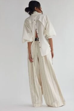 Chola White Lantern Sleeve Shirt -Echo Clohting Shop 206cho6 3