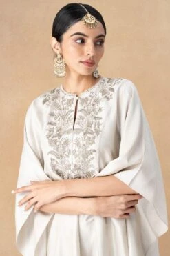 Jayanti Reddy Beige Zardosi Embellished Kaftan -Echo Clohting Shop 20723jr13 4