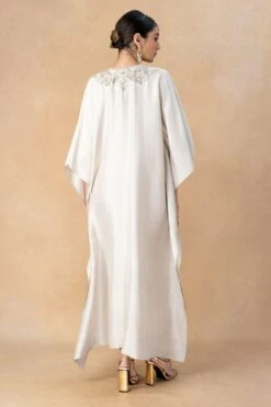 Jayanti Reddy Beige Zardosi Embellished Kaftan -Echo Clohting Shop 20723jr13 5