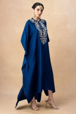 Jayanti Reddy Blue Zardosi Embellished Kaftan -Echo Clohting Shop 20723jr6 3