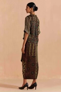 Sunira Designs Green Mrida Crop Shirt -Echo Clohting Shop 211023sm27 4