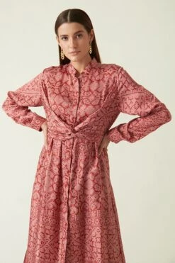 Payal Pratap Red Ruteng Printed Pants -Echo Clohting Shop 2111ppj4 4