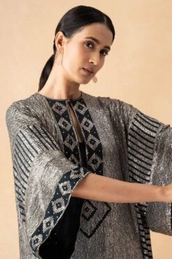 Nakul Sen Blue Embellished Kaftan Set -Echo Clohting Shop 21123ns4 4