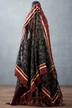 Torani Jet Black Bhagalpuri Printed Lehenga Set -Echo Clohting Shop 2202ti03 6