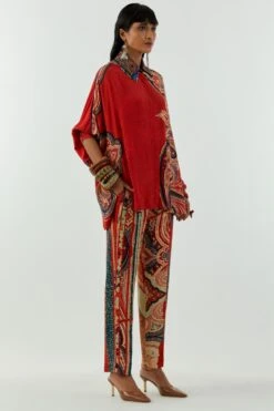 Aseem Kapoor Sindoor Embroidered Mandala Shirt -Echo Clohting Shop 2211ask3 3