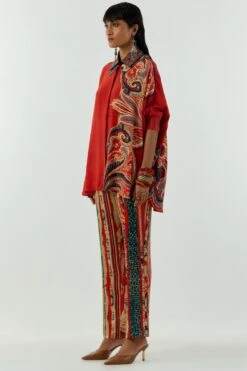 Aseem Kapoor Sindoor Embroidered Mandala Shirt -Echo Clohting Shop 2211ask3 4