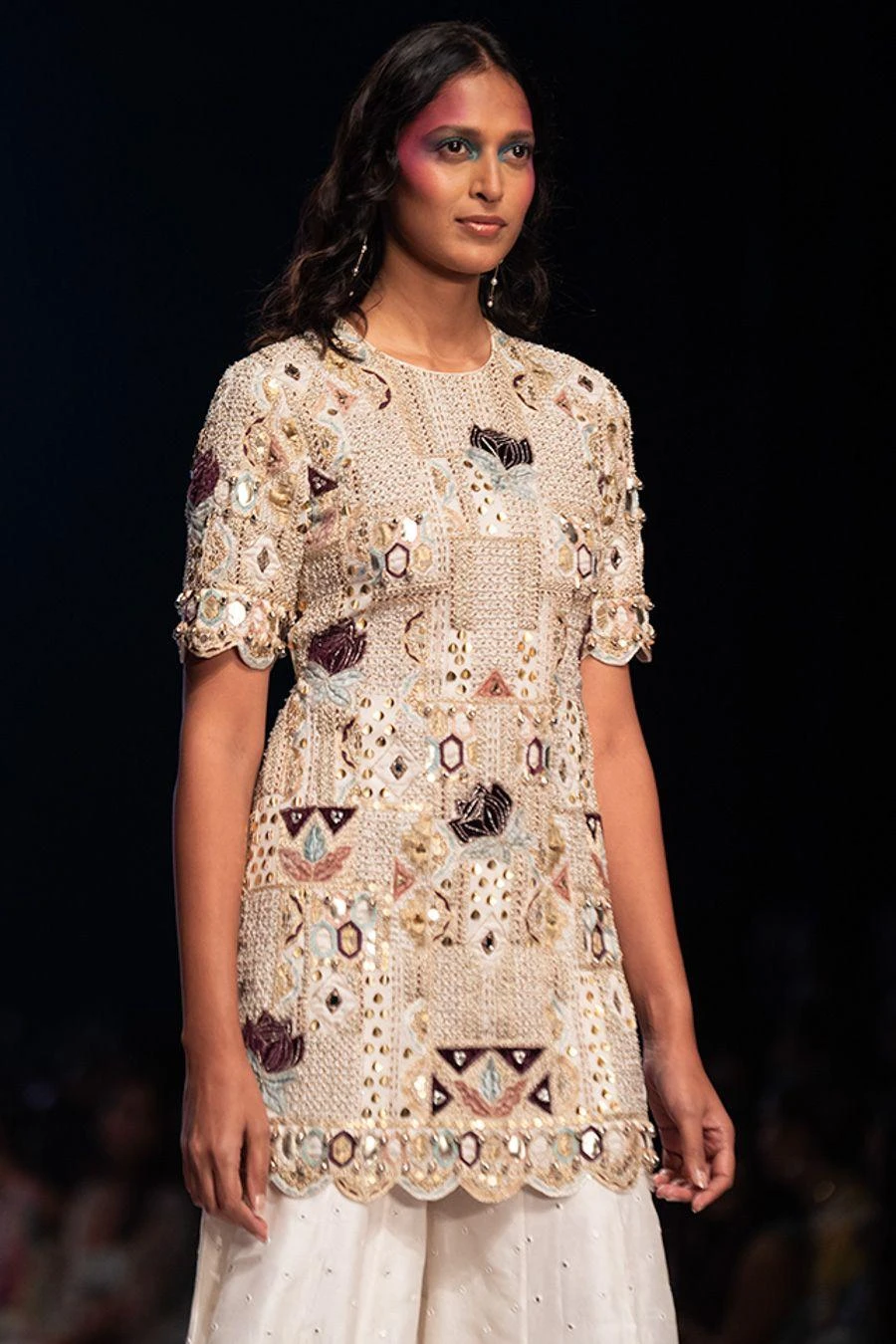 Payal Singhal Off White Embellished Sharara Set 4 Payal Singhal Off White Embellished Sharara Set - Image 4