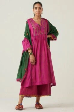 Sunira Designs Pink Gulzaar Ijjar Pants