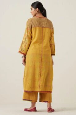 Sunira Designs Yellow Gulzaar Ijjar Pants -Echo Clohting Shop 2222323sg55 5