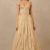 Tarun Tahiliani Gold Sequin Embellished Lehenga Set