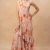 Arpita Mehta Orange Floral Printed Gharara & Drape Set