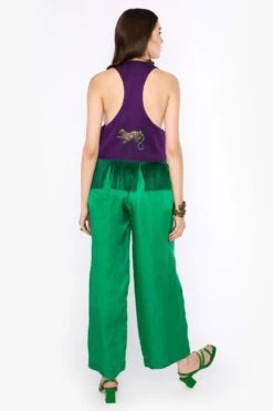 Heirloom By Rara Avis Green Pleated Pants -Echo Clohting Shop 23rh21 3