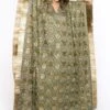 Heirloom By Rara Avis Sage Green Hamsa Embroidered Kaftan
