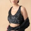 431-88 By Shweta Kapur Black Shivi Blouse