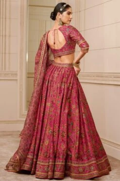 Tarun Tahiliani Fuchsia Embroidered Lehenga Set -Echo Clohting Shop 2510ttc4 4