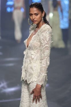 Ritika Mirchandani Ivory & Gold Floral Embellished Sharara Set -Echo Clohting Shop 25423rm13 6