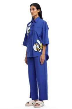 Kanika Goyal Label Warped Vine Embellished Boxy Shirt -Echo Clohting Shop 25823kgl7 3